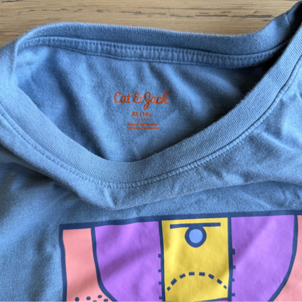 Cat & Jack Kids Boys Short Sleeve Graphic Tee Bundle Size XL (16) Never Worn - Picture 9 of 9
